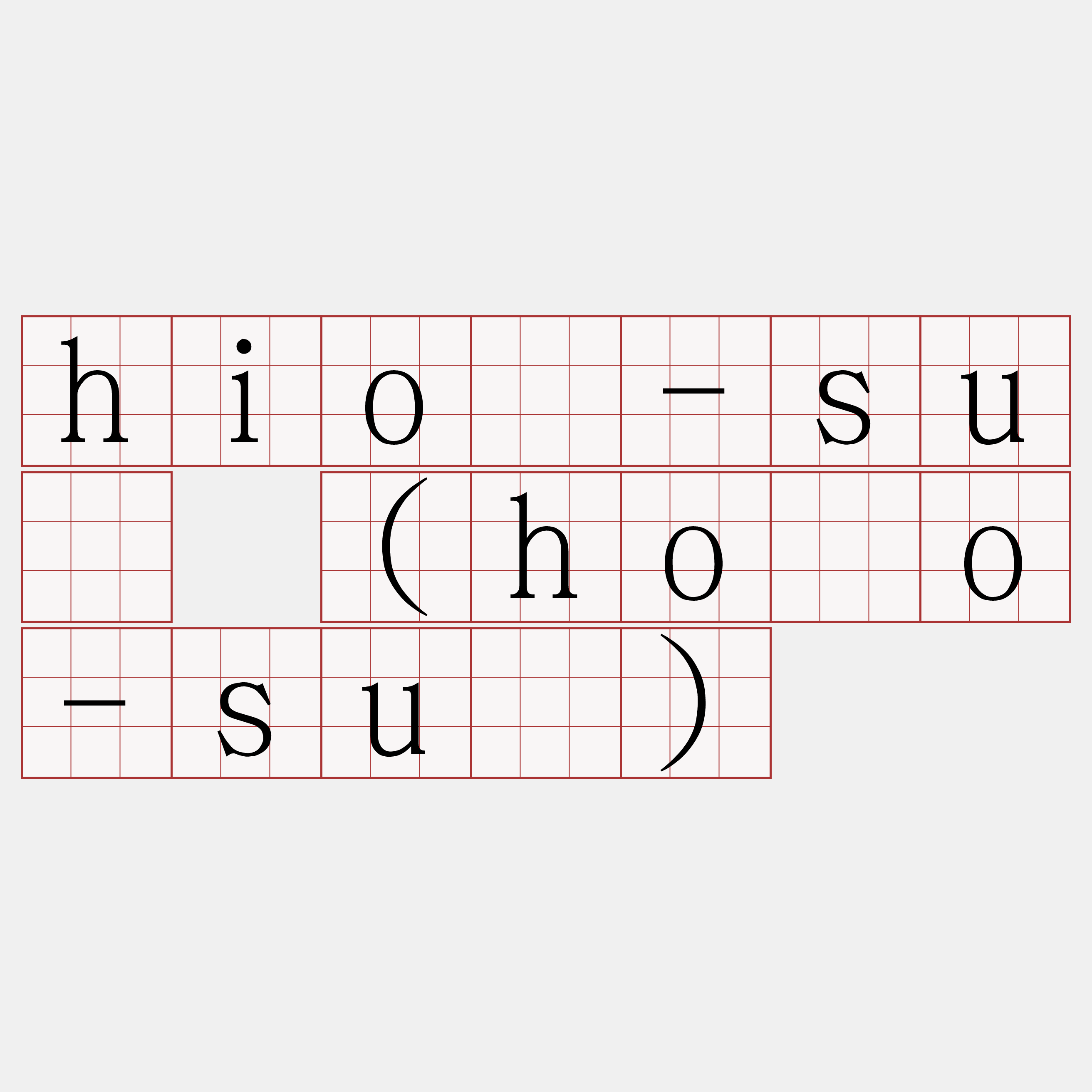 hiō-sû (hōo-sû)